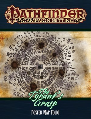 PAI92115 Pathfinder Campaign Setting: The Tyrant's Grasp Poster Map Folio published by Paizo Publishing