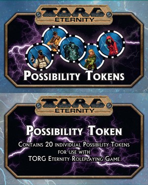 2!PAIULIUNA10005 Torg Eternity RPG: Possibility Tokens published by Paizo Publishing
