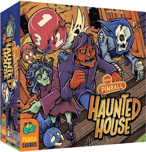 PANBTPHH Boxtop Pinball Board Game: Haunted House published by Pandasaurus Games