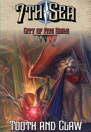 PBE03016 7th Sea: City Of Five Sails Card Game: Tooth And Claw Expansion published by Pine Box Entertainment