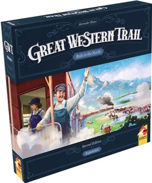 2!PBGESG50161 Great Western Trail Board Game: 2nd Edition Rails To The North Expansion published by Eggert Spiele