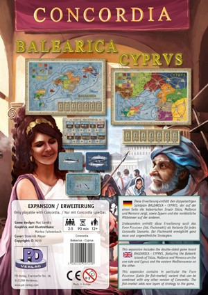 PDVCONCBC Concordia Board Game: Balearica And Cyprus Map Expansion published by PD Verlag
