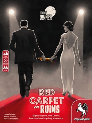 2!PEG19010E Deadly Dinner Game: Red Carpets in Ruins published by Pegasus Spiele