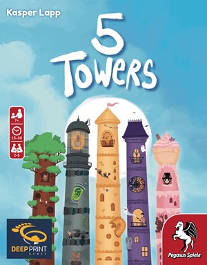 2!PEG57814E 5 Towers Card Game published by Pegasus Spiele