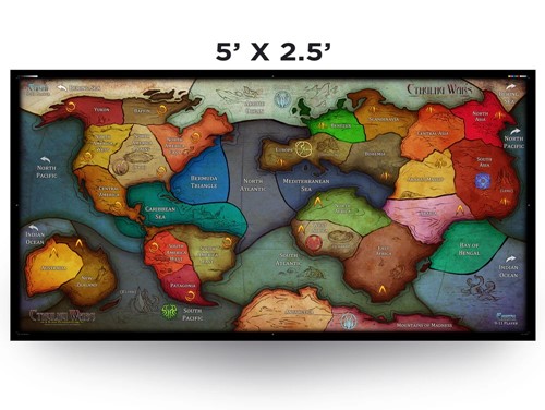 PETCWM14 Cthulhu Wars Board Game: 9-11 Player Neoprene Earth Map published by Petersen Games