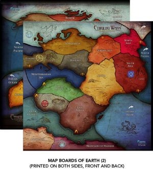 PETCWM4 Cthulhu Wars Board Game: 6-8 Player Earth Map Expansion published by Petersen Entertainment