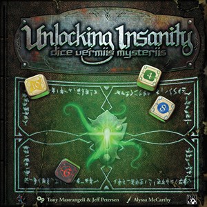PETWG1 Unlocking Insanity: Dice Vermiis Mysteriis Dice Game published by Petersen Entertainment