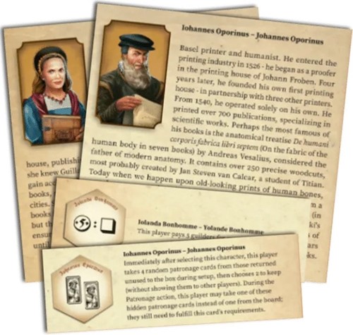 Gutenberg Board Game: Yolande And Johannes Characters Mini Expansion