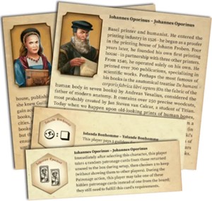 POR2221CHAR Gutenberg Board Game: Yolande And Johannes Characters Mini Expansion published by Portal Games