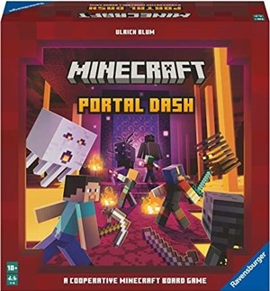2!RAV27462 Minecraft Portal Dash Board Game published by Ravensburger