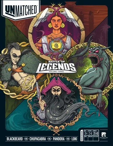REOUNMATCHBAT3 Unmatched Board Game: Battle Of Legends Volume 3 published by Iello