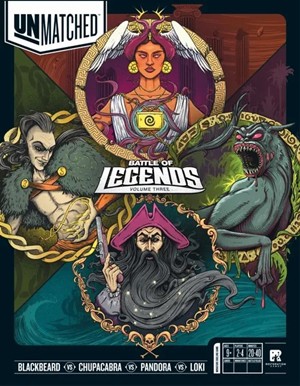 REOUNMATCHBAT3 Unmatched Board Game: Battle Of Legends Volume 3 published by Iello