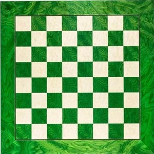 RFHG50GREEN 50cm High Gloss Green Coloured Chess Board published by Rechapardos Ferrer