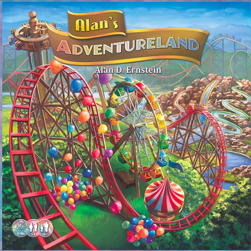 RGG517 Alan's Adventureland Board Game published by Rio Grande Games