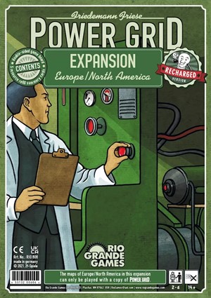 RGG606 Power Grid Board Game: Recharged Europe And North America Expansion published by Rio Grande Games