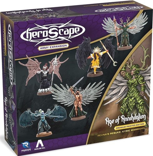 RGS02698 Heroscape Board Game: Revna's Rebuke: Kyrie Warriors Army Expansion published by Renegade Game Studios