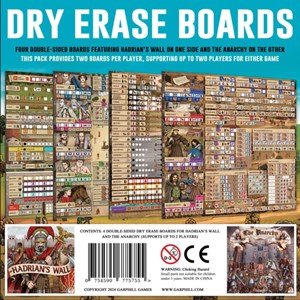 2!RGS02811 Hadrian's Wall Board Game And The Anarchy Dry Erase Boards published by Renegade Game Studios