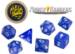 2!RGS2336 Power Rangers RPG: Blue Dice Set published by Renegade Game Studios