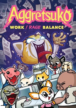RGS9380 Aggretsuko Card Game: Work - Rage Balance published by Renegade Game Studios