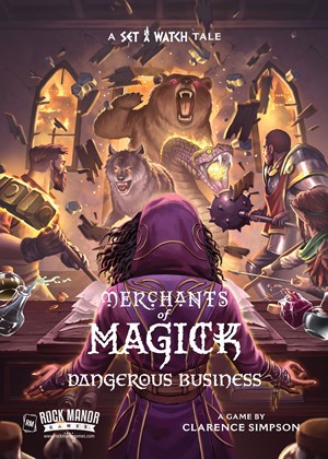 RMA121 Merchants Of Magick Board Game: Dangerous Business Expansion published by Rock Manor Games