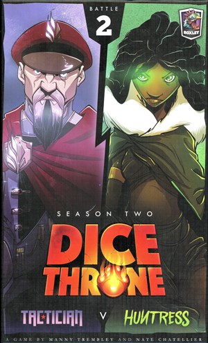 ROX603 Dice Throne Dice Game: Season Two Box 2: Tactician Vs Huntress published by Roxley Games