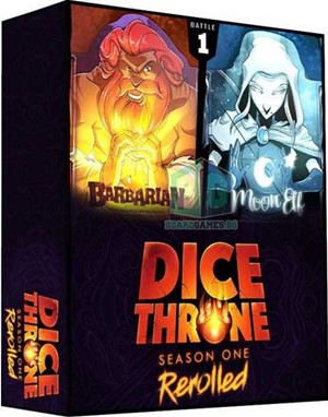 ROX636 Dice Throne Dice Game: Season One ReRolled 1: Barbarian Vs Moon published by Roxley Games