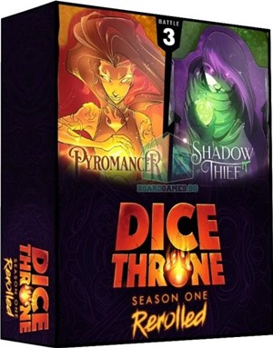 ROX638 Dice Throne Dice Game: Season One ReRolled 3: Pyromancer Vs Shadow Thief published by Roxley Games