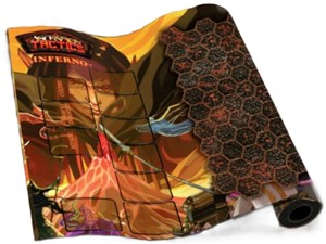 3!SBASC00261 Ascension Tactics Miniatures Board Game: Inferno Play Mat published by Stone Blade Entertainment