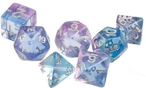 SDZ000403 Ocean Blue Polyhedral Dice Set published by Sirius Dice