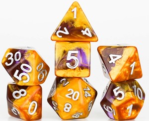 2!SDZ000908 Amethyst Geode Polyhedral Dice Set published by Sirius Dice