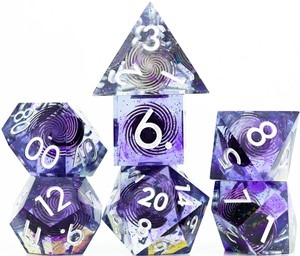 SDZ001404 Sharp Midnight Polyhedral Dice Set published by Sirius Dice