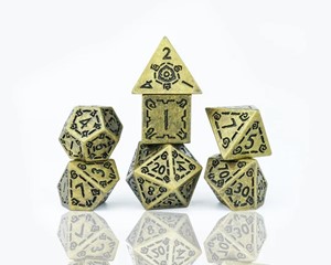 SDZ001703 Illusory Metal Gold Poly Set published by Sirius Dice