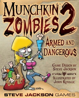 SJ1482 Munchkin Zombies Card Game 2: Armed and Dangerous published by Steve Jackson Games