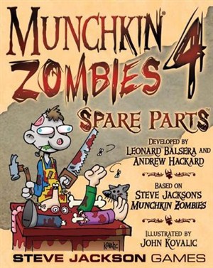 SJ1493 Munchkin Zombies Card Game 4: Spare Parts published by Steve Jackson Games
