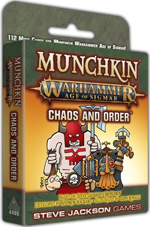 SJ4486 Munchkin Card Game: Warhammer Age Of Sigmar: Chaos And Order Expansion published by Steve Jackson Games