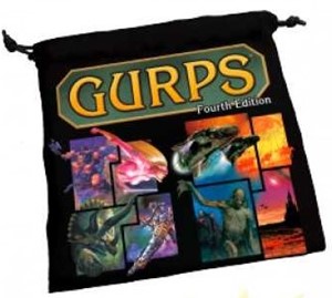 2!SJ5222 Gurps RPG: 4th Edition Dice Bag published by Steve Jackson Games