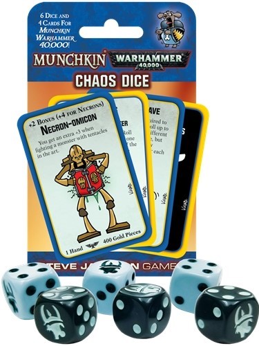 SJ5646 Munchkin Warhammer 40,000 Chaos Dice published by Steve Jackson Games