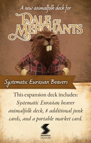 SNOSWG160301 Dale Of Merchants Card Game: Eurasian Beavers Mini Expansion published by Snowdale Design