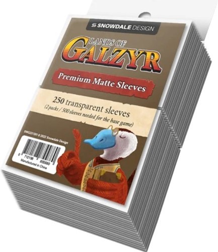 SNOSWG221501 Lands Of Galzyr Board Game: 250 Sleeve Pack published by Snowdale Design