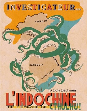 2!SOSHORRORGM Call of Cthulhu RPG: Journal d'Indochine GM Screen published by Sons Of The Singularity