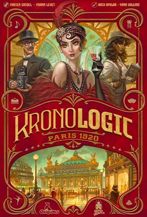 2!SPMKR1920EN Kronologic Board Game: Paris 1920 published by Super Meeple