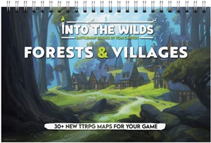 2!TCITW01001 Into The Wilds Battlemap Book: Volume 1: Forests And Villages published by Tom Cartos