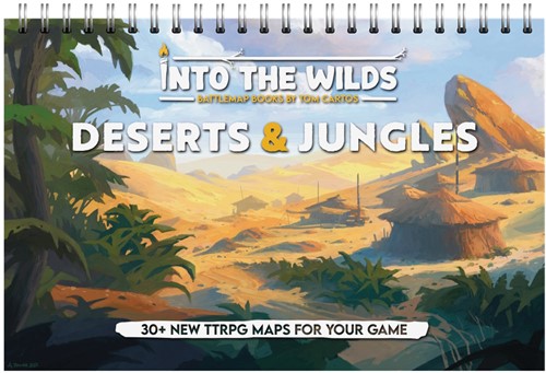 TCITW01002 Into The Wilds Battlemap Book: Volume 1: Deserts And Jungles published by Tom Cartos