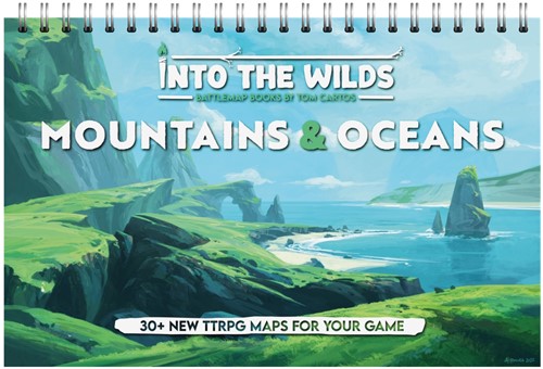 TCITW01003 Into The Wilds Battlemap Book: Volume 1: Mountains And Oceans published by Tom Cartos