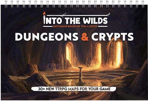 TCITW01005 Into The Wilds Battlemap Book: Volume 2: Dungeons And Crypts published by Tom Cartos