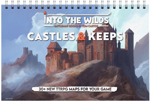 TCITW02001 Into The Wilds Battlemap Book: Volume 3: Castles And Keeps published by Tom Cartos