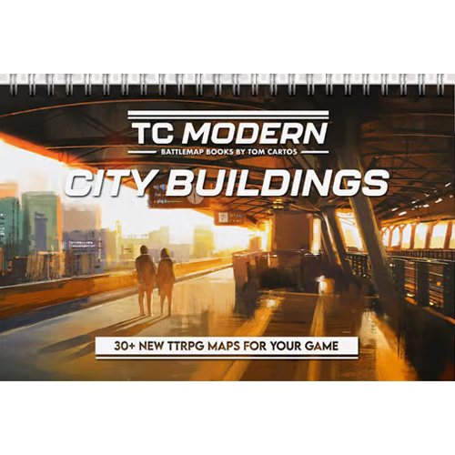 TCM01002 City Buildings Battlemap Book published by Tom Cartos