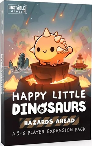 2!TEE7345HLDEXP1 Happy Little Dinosaurs Card Game: Hazards Ahead expansion published by TeeTurtle