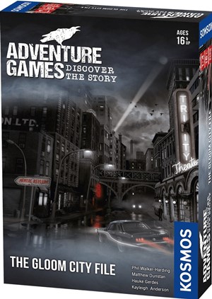 2!THK695135 Adventure Card Game: The Gloom City File published by Kosmos Games 