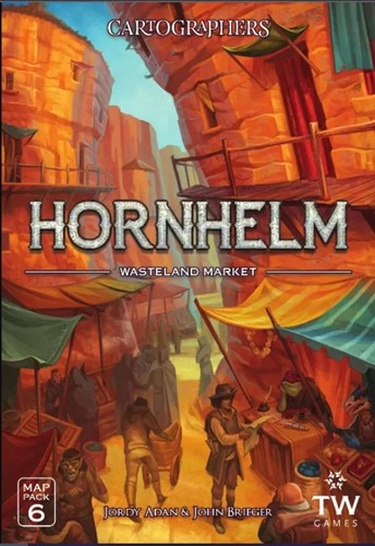 TWK4068 Cartographers Card Game: Heroes Map Pack 6 Hornhelm Market published by Thunderworks Games